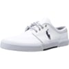 Polo Ralph Lauren Faxon LowTop Canvas SneakerWhite Sport Leather