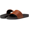 Polo Ralph Lauren Mens Polo Slide SandalsDk BrownPale Russet