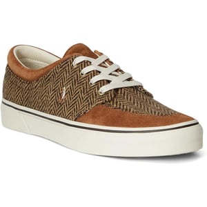 POLO RALPH LAUREN Mens Keaton Laceless SneakersBrownTan