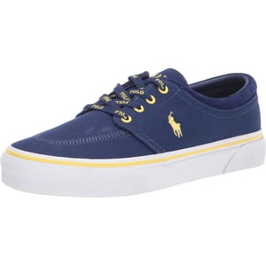 POLO RALPH LAUREN Mens Keaton Laceless SneakersFall RoyalYellow Pp