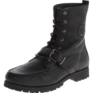 POLO RALPH LAUREN mens Ranger combat boots Black 95 USPOLO RALPH LAUREN mens Ranger combat boots Black 95 US