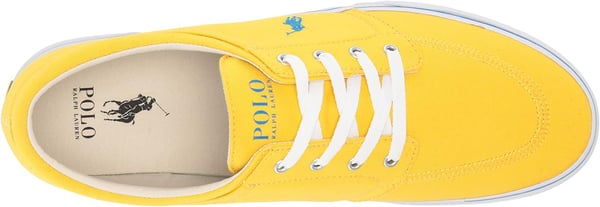 POLO RALPH LAUREN Mens Keaton Laceless SneakersYellow FinBght Bl Pp