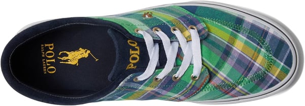 POLO RALPH LAUREN Mens Keaton Laceless SneakersGreen Multi