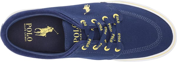 POLO RALPH LAUREN Mens Keaton Laceless SneakersFall RoyalYellow Pp