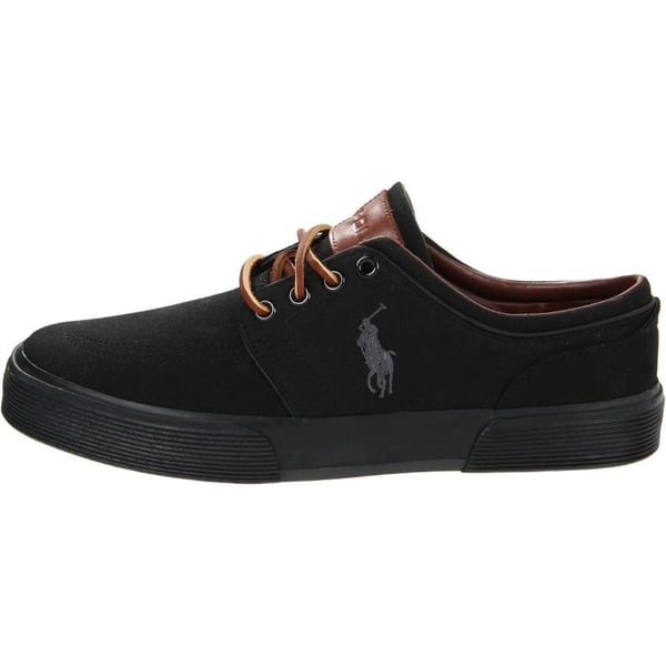 Polo Ralph Lauren Faxon LowTop Canvas SneakerBlackBlack