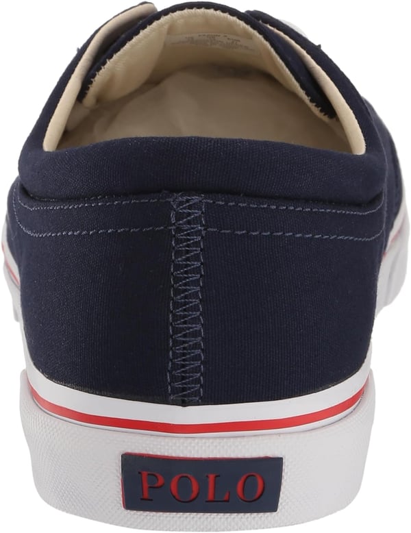 POLO RALPH LAUREN Mens Keaton Laceless SneakersNewport NavyRed Pp