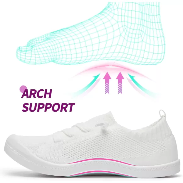 ALTOCIS Women's Knit Slip On Sneakers Ladies Elastic Low Top Flats Lightweight Breathe Mesh Fashion Sneakers Cute Flying Woven Loafers