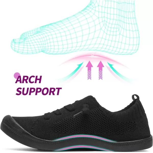 ALTOCIS Women's Knit Slip On Sneakers Ladies Elastic Low Top Flats Lightweight Breathe Mesh Fashion Sneakers Cute Flying Woven Loafers