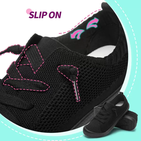 ALTOCIS Women's Knit Slip On Sneakers Ladies Elastic Low Top Flats Lightweight Breathe Mesh Fashion Sneakers Cute Flying Woven Loafers
