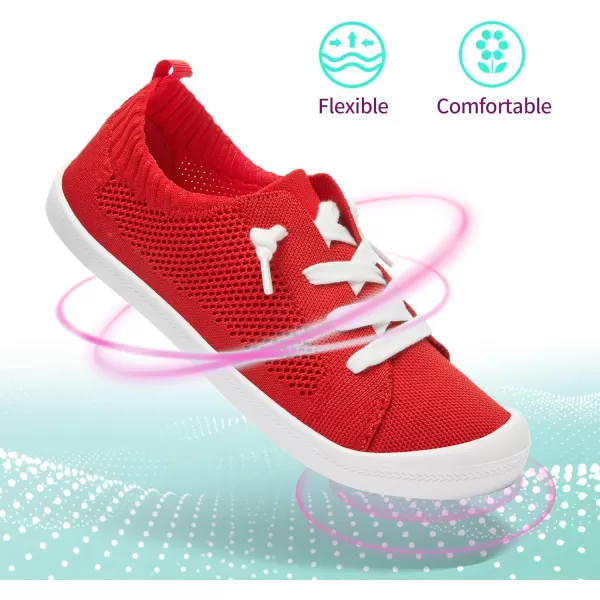 ALTOCIS Women's Knit Slip On Sneakers Ladies Elastic Low Top Flats Lightweight Breathe Mesh Fashion Sneakers Cute Flying Woven Loafers