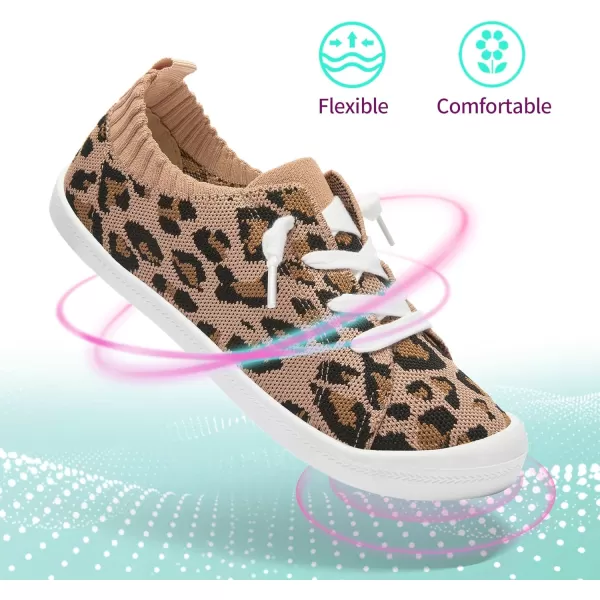 ALTOCIS Women's Knit Slip On Sneakers Ladies Elastic Low Top Flats Lightweight Breathe Mesh Fashion Sneakers Cute Flying Woven Loafers