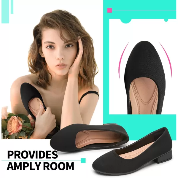 ALTOCIS Women’s Low Block Chunky Heels Pumps Ladies Elegant Closed Round Toe Pumps Shoes Low Platform Office Pumps Shoes