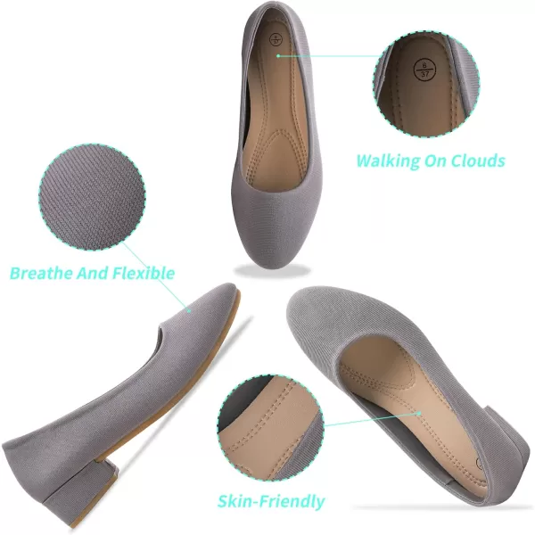 ALTOCIS Women’s Low Block Chunky Heels Pumps Ladies Elegant Closed Round Toe Pumps Shoes Low Platform Office Pumps Shoes