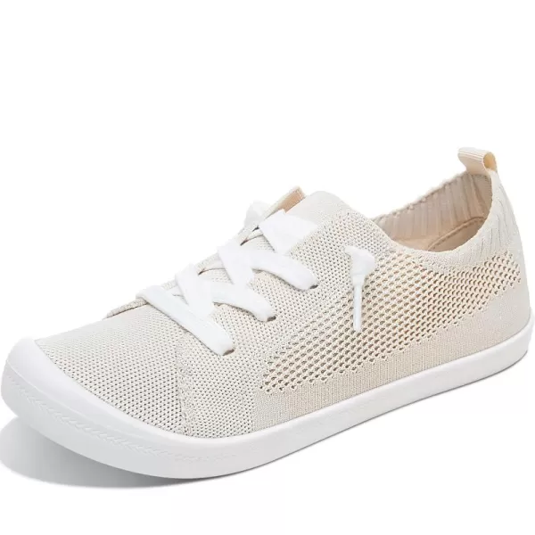 ALTOCIS Women's Knit Slip On Sneakers Ladies Elastic Low Top Flats Lightweight Breathe Mesh Fashion Sneakers Cute Flying Woven Loafers