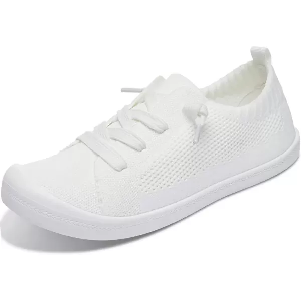 ALTOCIS Women's Knit Slip On Sneakers Ladies Elastic Low Top Flats Lightweight Breathe Mesh Fashion Sneakers Cute Flying Woven Loafers