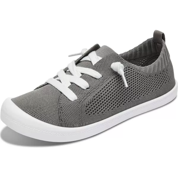 ALTOCIS Women's Knit Slip On Sneakers Ladies Elastic Low Top Flats Lightweight Breathe Mesh Fashion Sneakers Cute Flying Woven Loafers