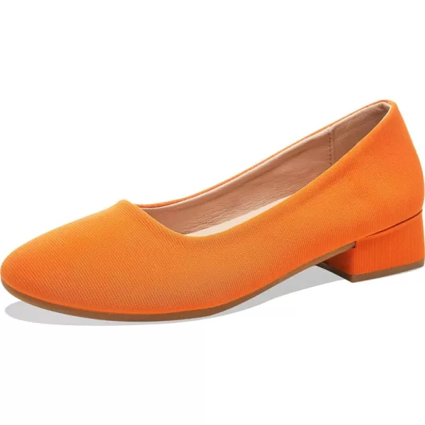 ALTOCIS Women’s Low Block Chunky Heels Pumps Ladies Elegant Closed Round Toe Pumps Shoes Low Platform Office Pumps Shoes