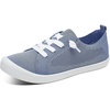 image:imageALTOCIS Womens Knit Slip On Sneakers Ladies Elastic Low Top Flats Lightweight Breathe Mesh Fashion Sneakers Cute Flying Woven LoafersBlue