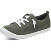 image:imageALTOCIS Womens Knit Slip On Sneakers Ladies Elastic Low Top Flats Lightweight Breathe Mesh Fashion Sneakers Cute Flying Woven LoafersOlive Green