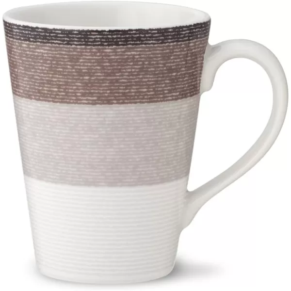 Noritake Colorscapes Layers Canyon Mug, 12 oz., Set of 4 in White