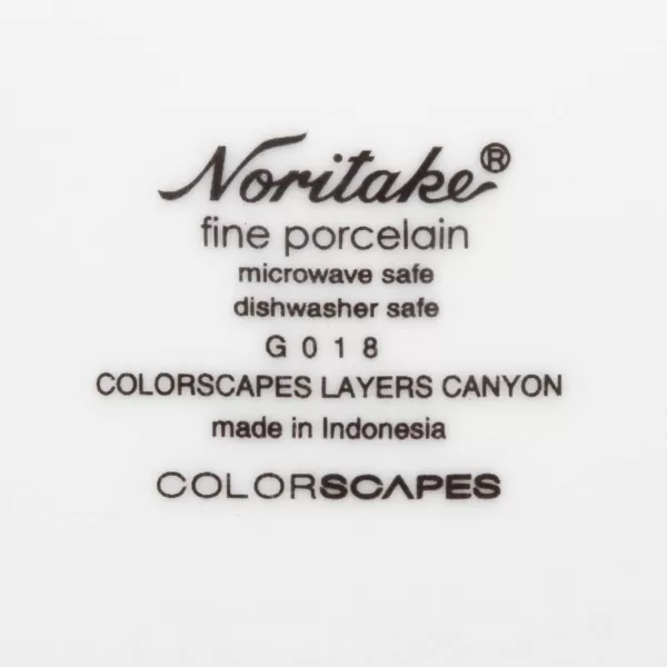 Noritake Colorscapes Layers Canyon Mug, 12 oz., Set of 4 in White