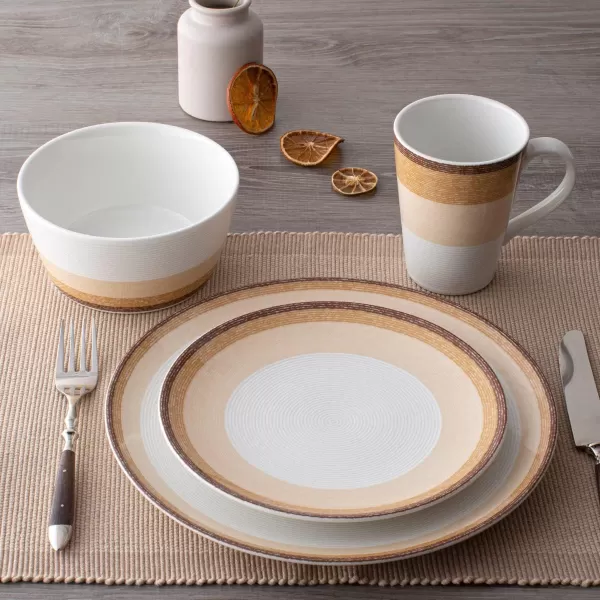 Noritake Colorscapes Layers Desert Mug, 12 oz., Set of 4 in Orange/White