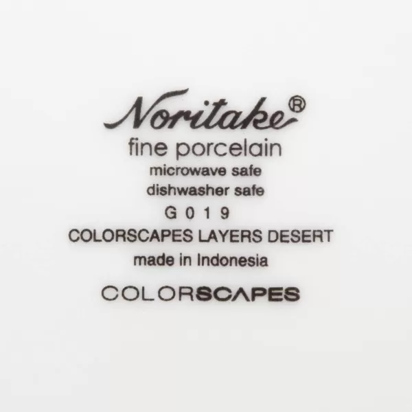 Noritake Colorscapes Layers Desert Mug, 12 oz., Set of 4 in Orange/White