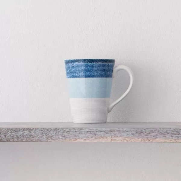 Noritake Colorscapes Layers Sky Mug, 12 oz., Set of 4 in White