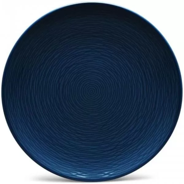 Noritake NoN Swirl Dinner Plate, Coupe, 11" in Blue