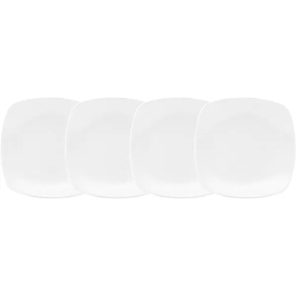 Noritake Wow Swirl 6-1/2-Inch Quad Plate, Mini, Set of 4