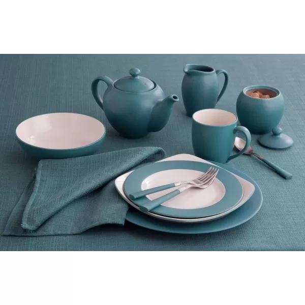 Noritake, Colorwave 90" Round Tablecloth, Turquoise