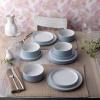 imageNoritake ColorTex Stone Aqua 12Piece Dinnerware Set Service for 4