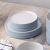 imageNoritake ColorTex Stone Aqua 12Piece Dinnerware Set Service for 4
