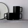 imageNoritake ColorTex Stone Black 16Piece Dinnerware Set Service for 4Black