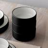 imageNoritake ColorTex Stone Black 16Piece Dinnerware Set Service for 4Black