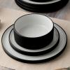 imageNoritake ColorTex Stone Black 16Piece Dinnerware Set Service for 4Black