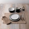 imageNoritake ColorTex Stone Black 4Piece Place Setting Service for 1