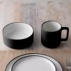 imageNoritake ColorTex Stone Black 4Piece Place Setting Service for 1
