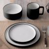 imageNoritake ColorTex Stone Black 4Piece Place Setting Service for 1