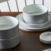 imageNoritake ColorTex Stone Grey 12Piece Dinnerware Set Service for 4