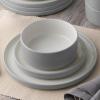 imageNoritake ColorTex Stone Grey 12Piece Dinnerware Set Service for 4