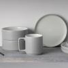 imageNoritake ColorTex Stone Grey 16Piece Dinnerware Set Service for 4