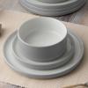 imageNoritake ColorTex Stone Grey 16Piece Dinnerware Set Service for 4