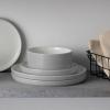imageNoritake ColorTex Stone Grey 16Piece Dinnerware Set Service for 4