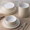 imageNoritake ColorTex Stone Ivory 12Piece Set Service for 4 in Cream
