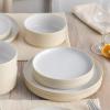 imageNoritake ColorTex Stone Ivory 12Piece Set Service for 4 in Cream