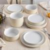 imageNoritake ColorTex Stone Ivory 12Piece Set Service for 4 in Cream