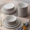 imageNoritake ColorTex Stone Taupe 12Piece Dinnerware Set Service for 4