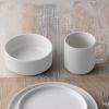 imageNoritake ColorTex Stone White 4Piece Place Setting Service for 1