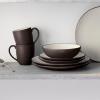 imageNoritake Colorwave Chocolate 16Piece Set  Coupe Service for 4 in BrownChocolate